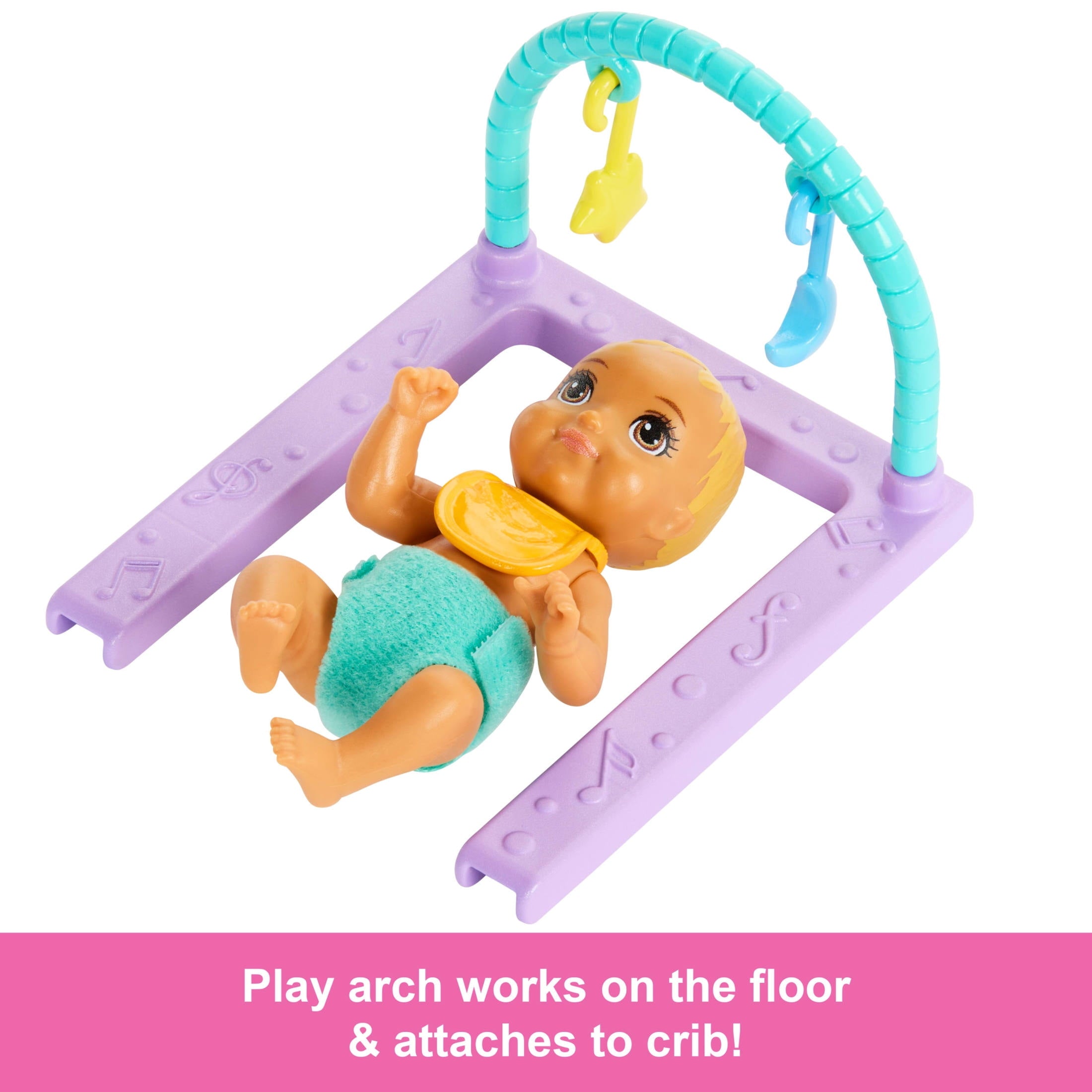 Barbie Skipper Babysitter Doll with Twin Nursery Playset with Crib, Swing, See-Saw & Accessories