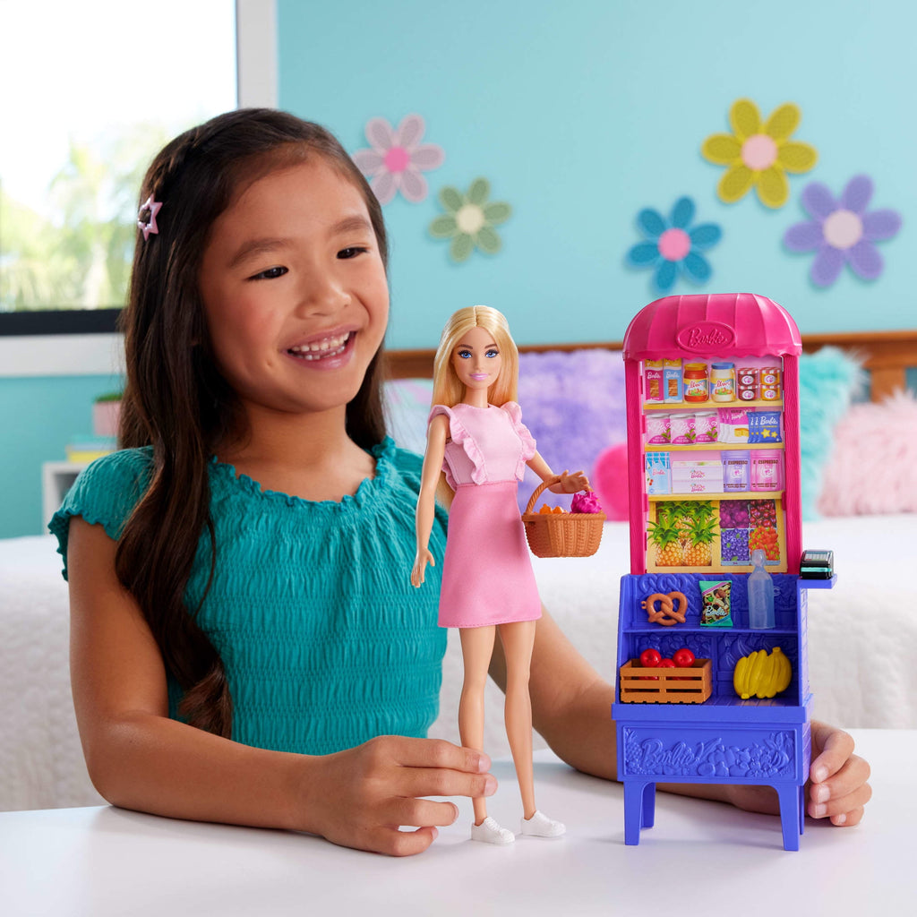 Barbie and Teresa Recipe for Friendship Malibu at the Market Doll & Playset with 11 Accessories