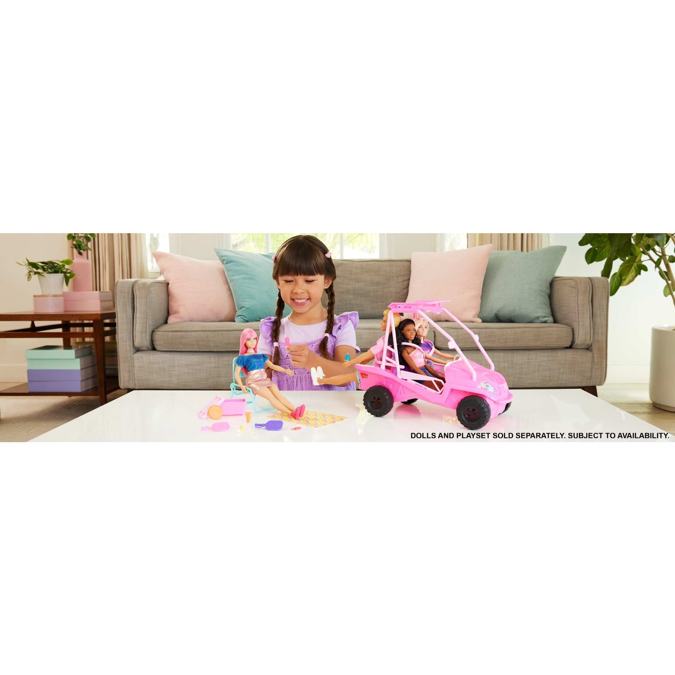 Barbie Mysteries: Beach Detectives Ultimate Beach Buggy Vehicle Playset with 10+ Accessories