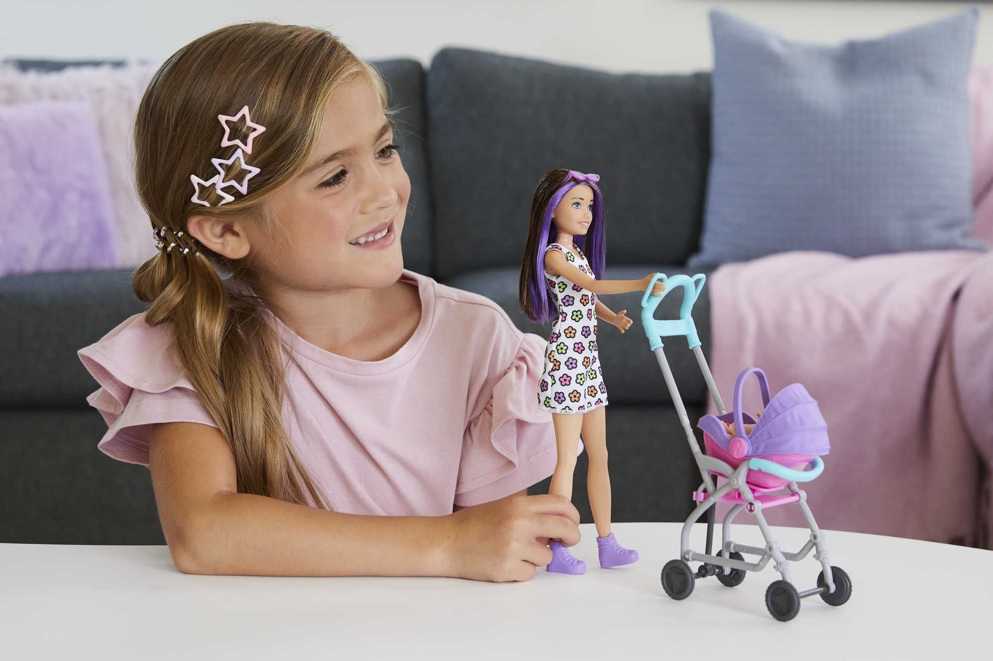 Barbie Skipper Babysitters Inc. Doll & Stroller Playset, for 3 Years & Up, Multicolor